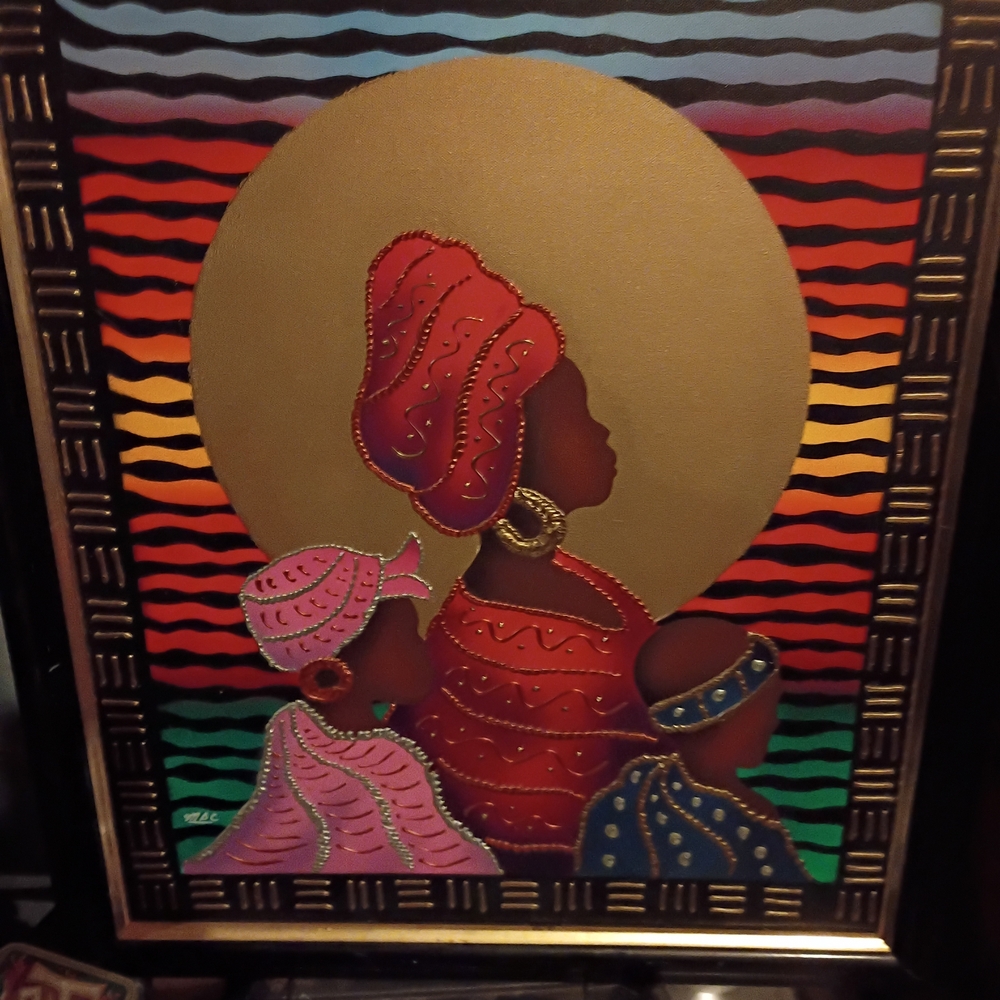 Vibrant African Family Art Print